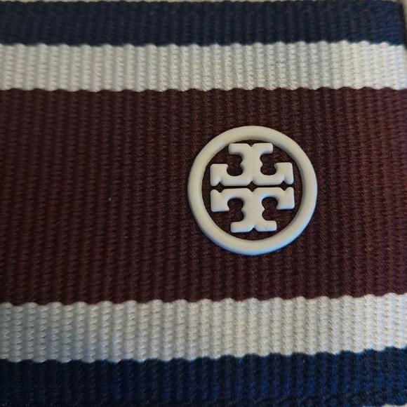 TORY BURCH CANVAS STRIPE CARGO CROSS-BODY - Picture 13 of 14